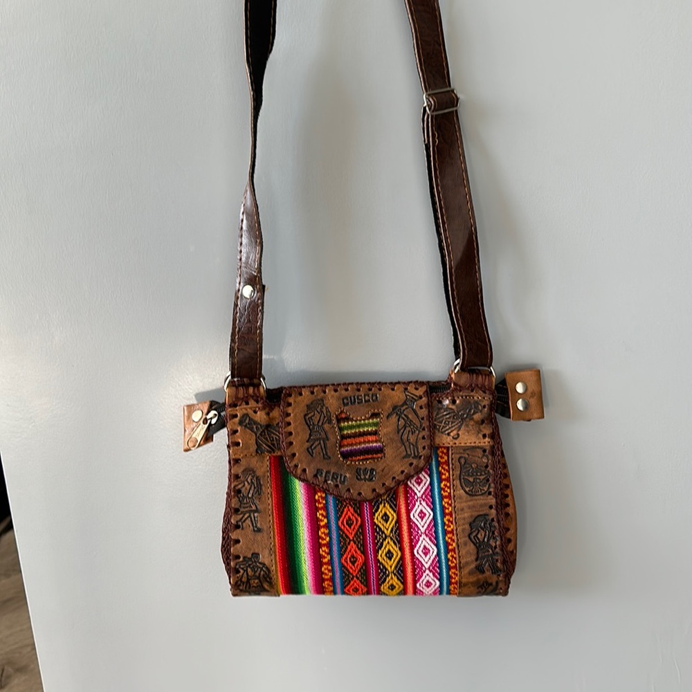 Peruvian real leather purse